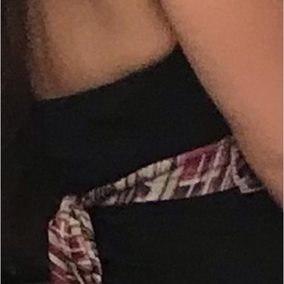 Old 90s vintage halter with ties burgundy - Picture 2 of 4